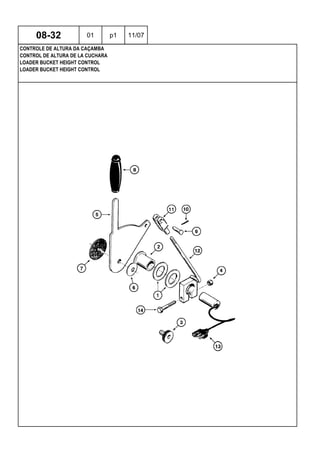LOADER BUCKET HEIGHT CONTROL
LOADER BUCKET HEIGHT CONTROL
CONTROL DE ALTURA DE LA CUCHARA
08-32 01 p1 11/07
CONTROLE DE ALTURA DA CAÇAMBA
 