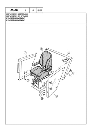 OPERATORS COMPARTMENT
OPERATORS COMPARTMENT
COMPARTIMENTO DEL OPERADOR
09-20 01 p1 12/09
COMPARTIMENTO DO OPERADOR
 
