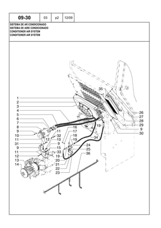 CONDITIONER AIR SYSTEM
CONDITIONER AIR SYSTEM
SISTEMA DE AIRE CONDICIONADO
09-30 03 p2 12/09
SISTEMA DE AR CONDICIONADO
 