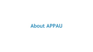 About APPAU
 