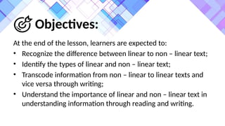 Non Understanding Text w2 534345679-English-10-L2-Textual-Aids-Linear-and-Non-Linear.pptx