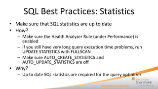 SQL Server and SharePoint - Best Practices presented by Steffen Krause ...