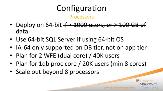 SQL Server and SharePoint - Best Practices presented by Steffen Krause ...