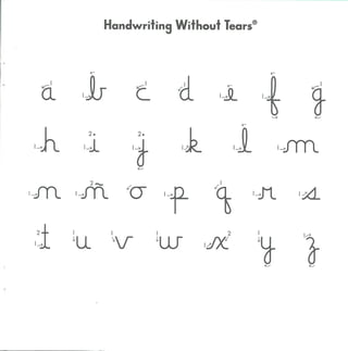 W2 comencemos con cursiva