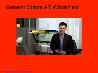 General Motors AR Windshield




Source: http://www.youtube.com/watch?v=J0xn1BA4mQc
 
