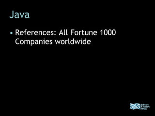 Java References: All Fortune 1000 Companies worldwide 