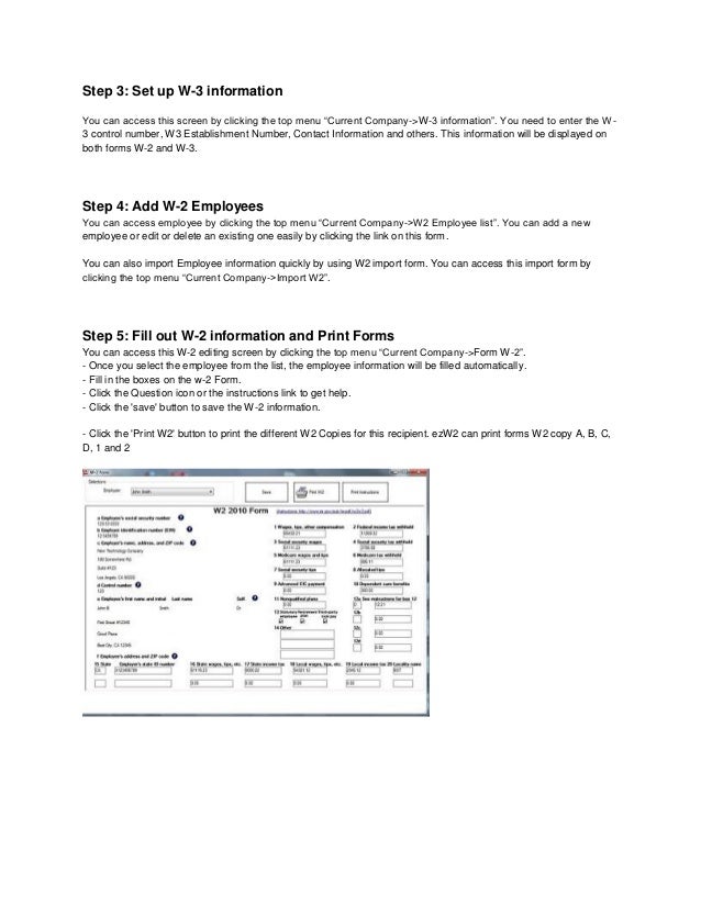 w2 form printing how to fill out and print w2 forms
