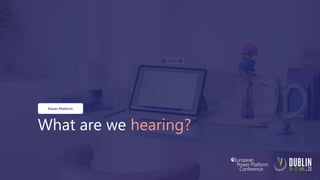 Ideas & Inspiration: Getting Started & Driving Success With Power Platform At Scale EPPC23