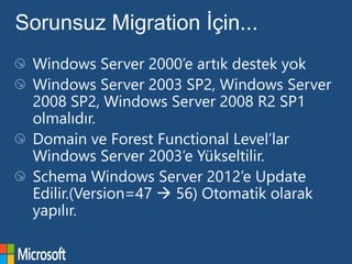 Sorunsuz Migration İçin...
 
