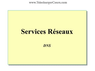 Services Réseaux
DNS
 