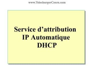 Service d’attribution
IP Automatique
DHCP
 