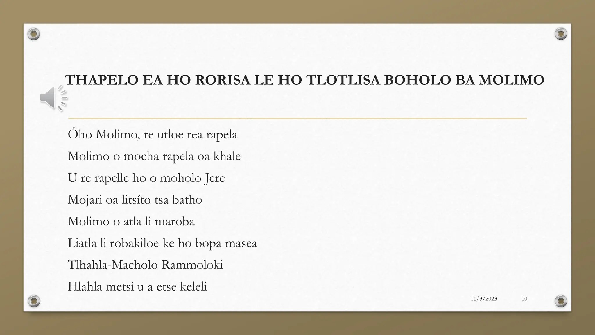 Borapeli ba Basotho ba khalepptx | PPTX