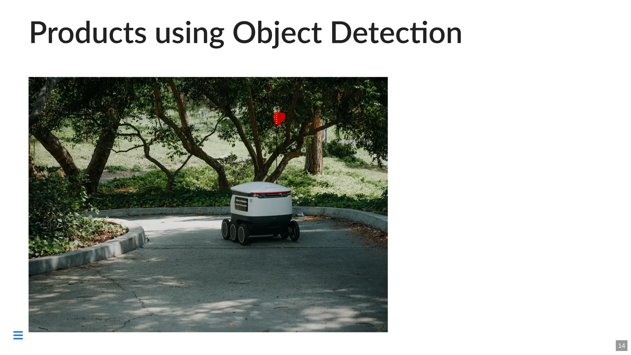 Products using Object Detection
14

 
