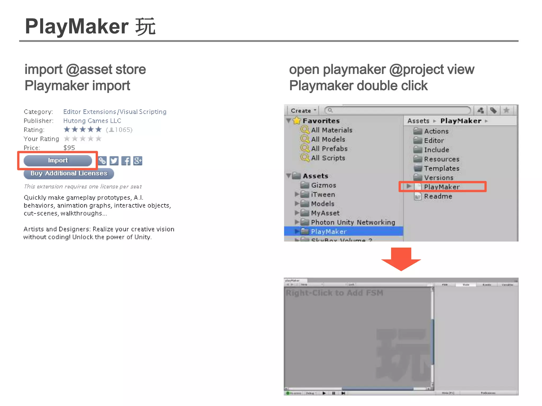 introduce unity3D and playmaker basic | PPT