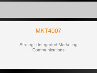 W3 - Barriers to Integrated Marketing Communications