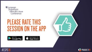 ESPC19 - Microsoft Teams Architecture Deep Dive