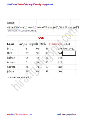 Fill Handle কক্র অমরা পাআ
hiractg.blogspot.com
 
