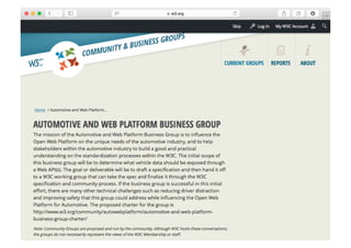 03/11/15 17:05
03/11/15 17:07
W3C/DFKI Automotive Workshop 2015
 