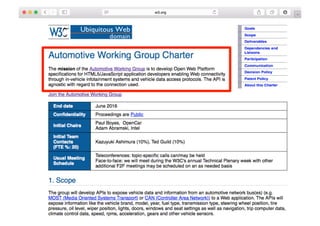 03/11/15 17:05
03/11/15 17:07
W3C/DFKI Automotive Workshop 2015
 