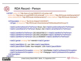 RDA Record - Person 