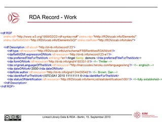 RDA Record - Work 