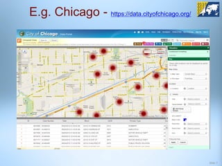E.g. Chicago - https://data.cityofchicago.org/




                                                 Slide 7
 