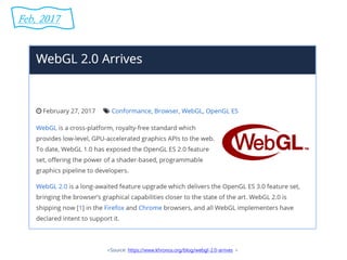 <Source: https://www.khronos.org/blog/webgl-2.0-arrives >
Feb. 2017
 