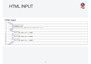 HTML INPUT
6
 