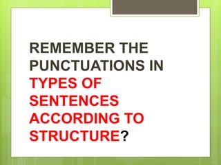 PUNCTUATION MARKS PART 1 | PPTX