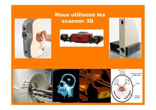 Nous utilisons les
scanner 3D
 