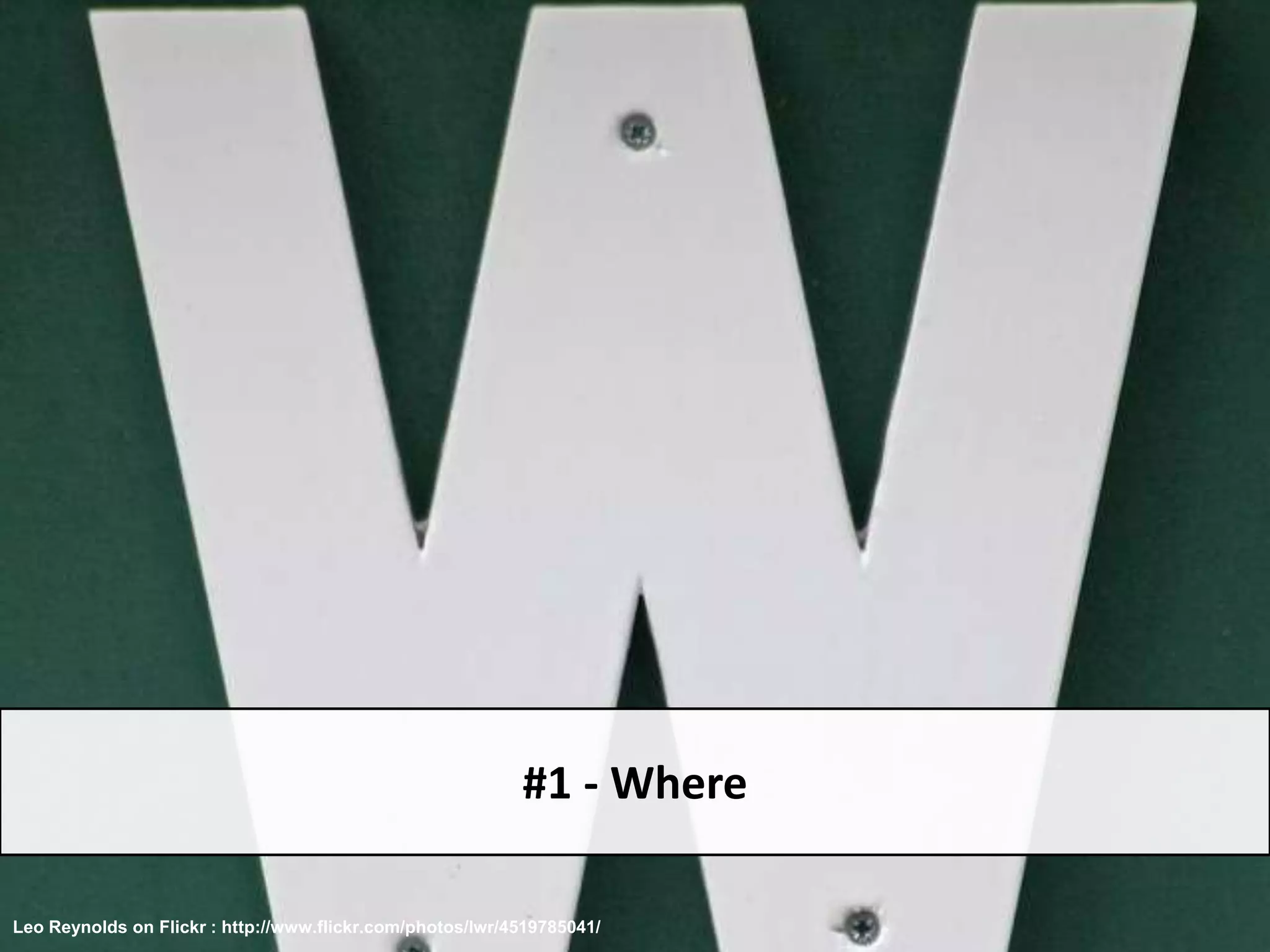 #1 - WhereLeo Reynolds on Flickr : http://www.flickr.com/photos/lwr/4519785041/