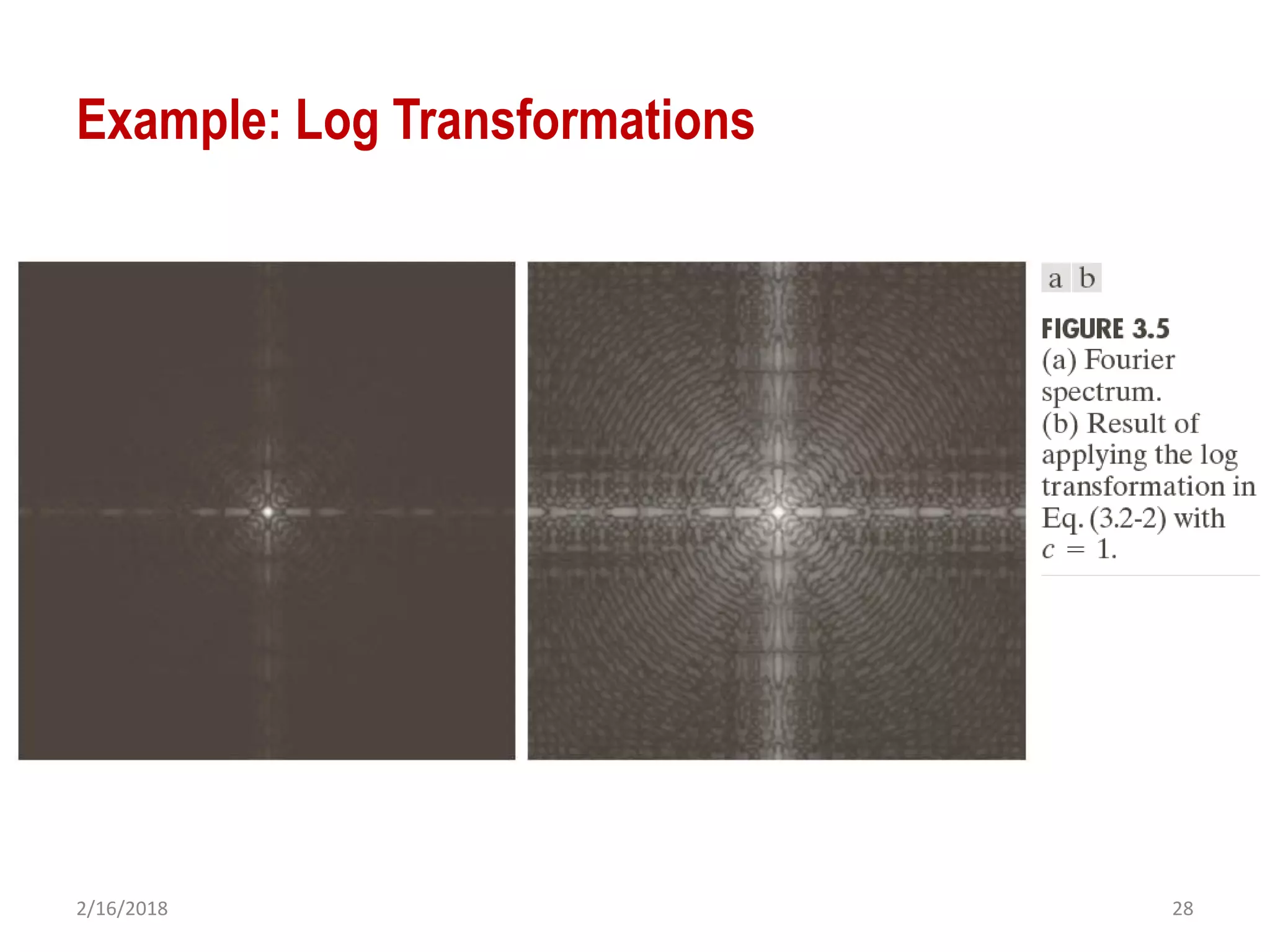 2/16/2018 28
Example: Log Transformations
 