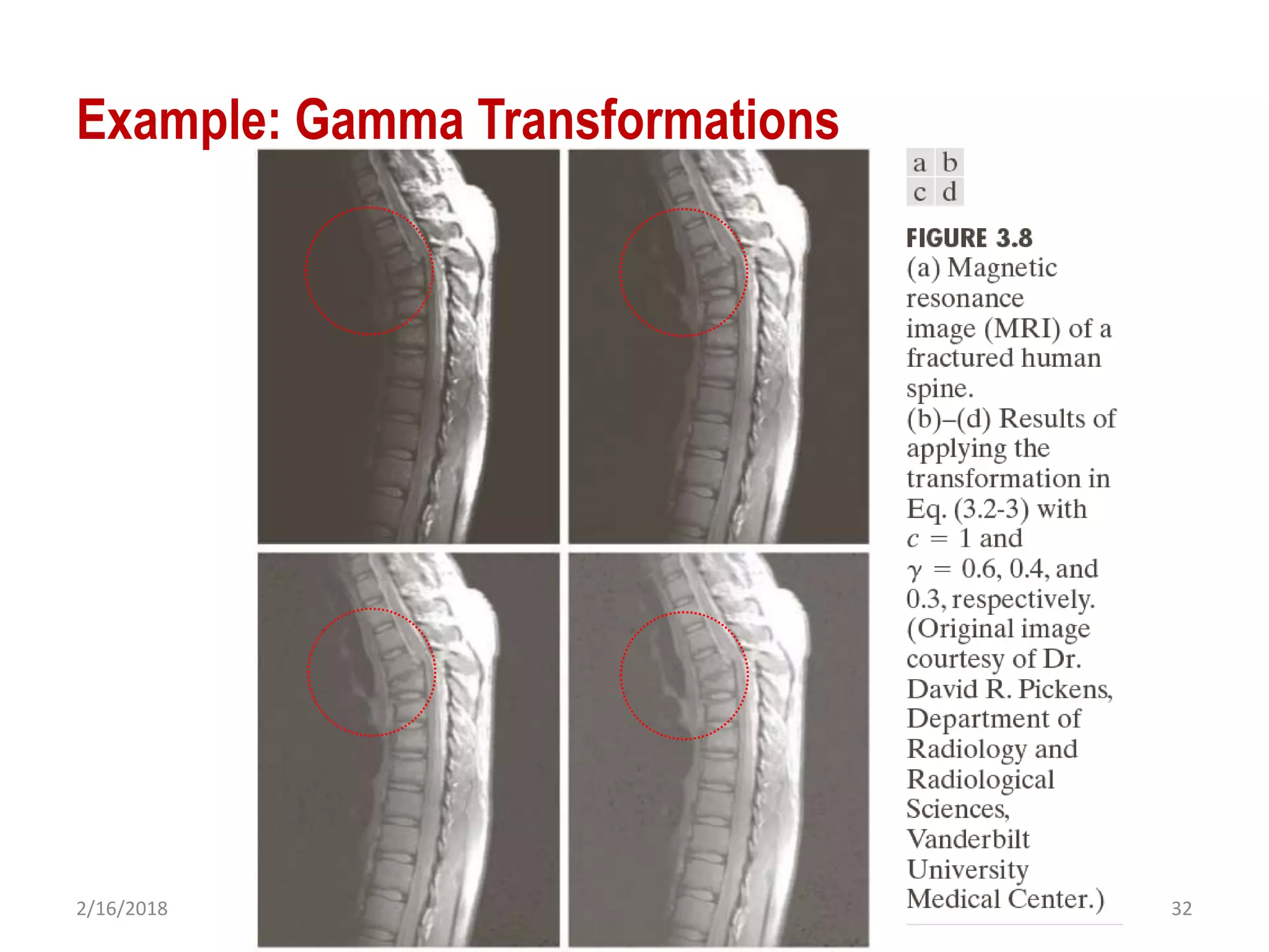 2/16/2018 32
Example: Gamma Transformations
 