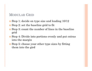 A presentation in my first year