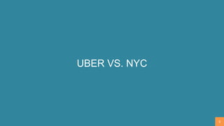 UBER VS. NYC
5
 