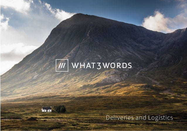 what3words brochure | Logistics Slide 1