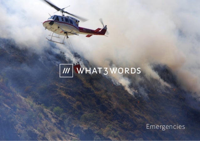 what3words brochure | Emergencies Slide 1