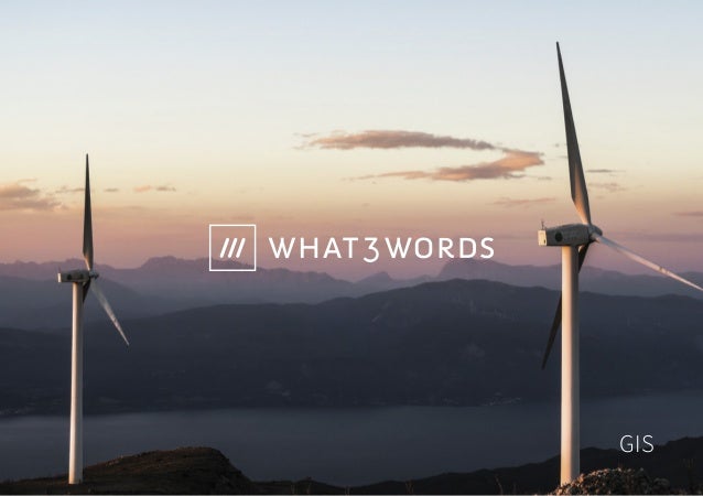 what3words brochure | GIS Slide 1