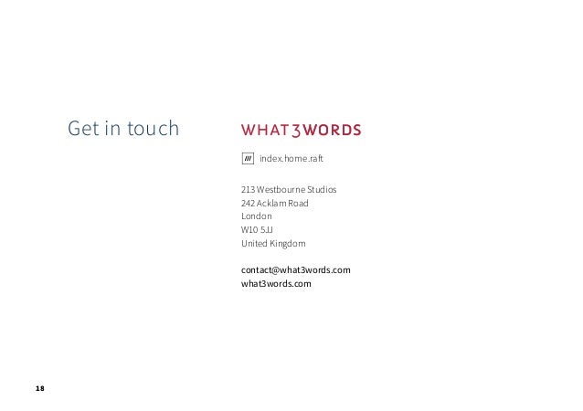 what3words brochure | GIS Slide 18