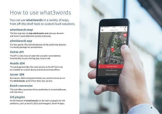 what3words brochure | Humanitarian Slide 4