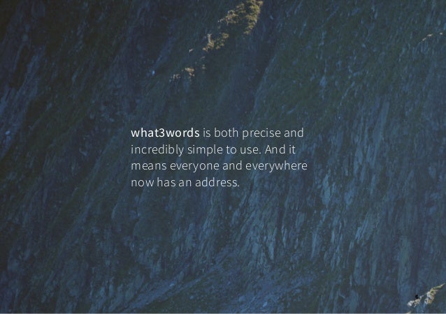 what3words brochure | Humanitarian Slide 6
