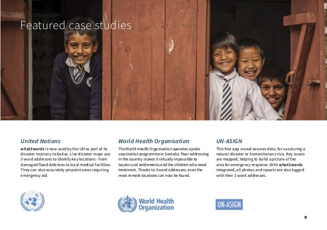what3words brochure | Humanitarian Slide 10