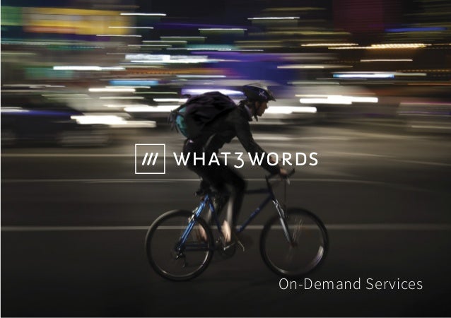 what3words brochure | On-Demand Services Slide 1