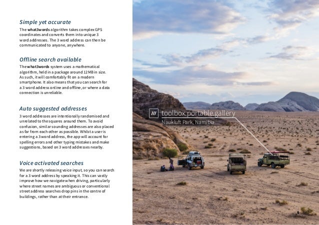 what3words brochure | UAVs and Drones Slide 10