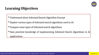 Informed Search (Heuristic Search) - (Searching Algorithm in Artificial ...