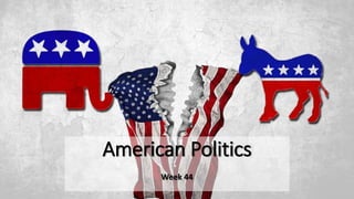 American Politics
Week 44
 