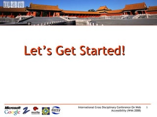 Let’s Get Started! 