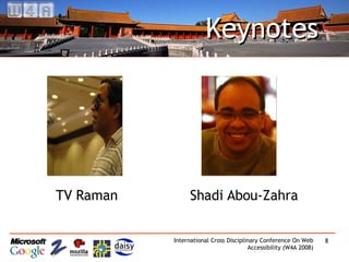 Keynotes  Shadi Abou-Zahra TV Raman 