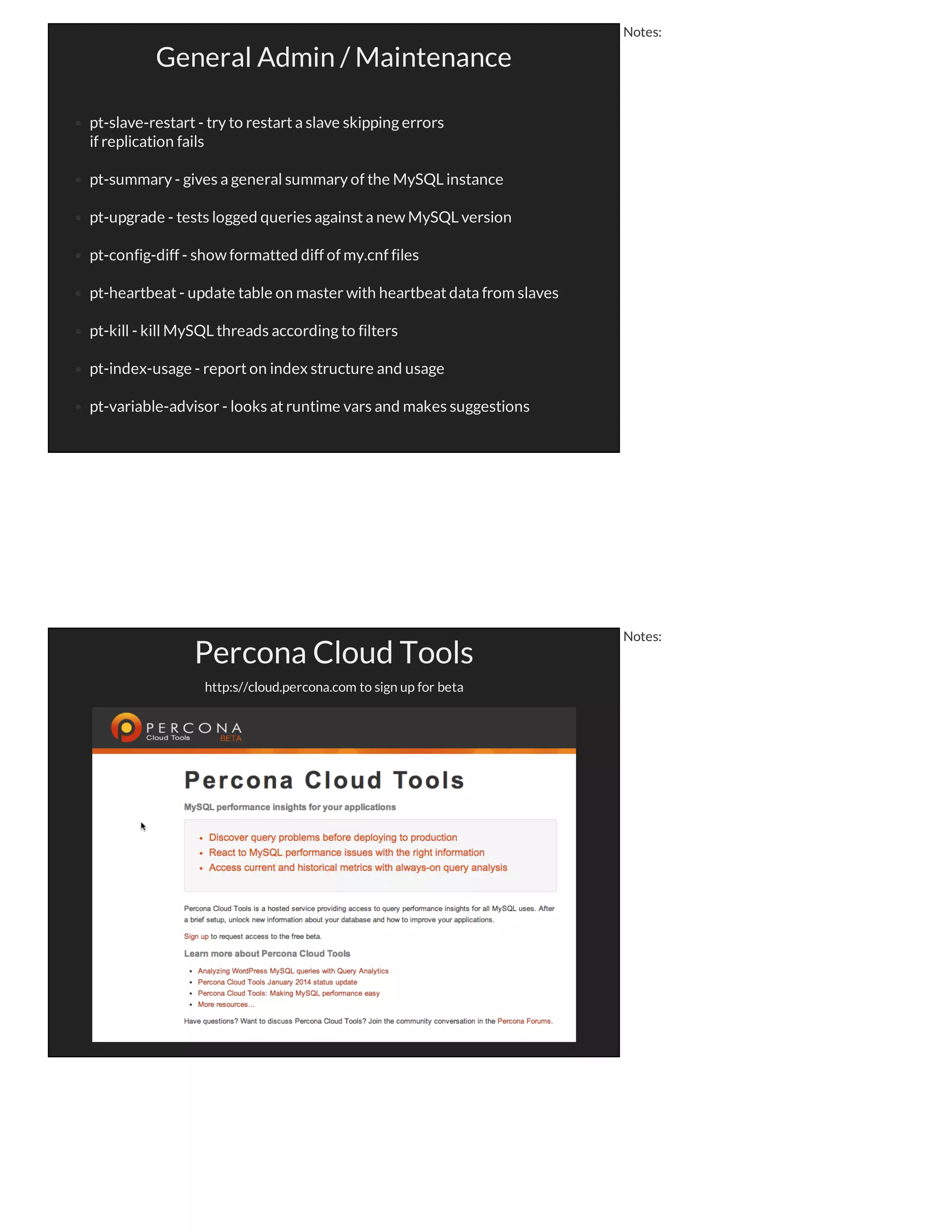 pt-archiver
Slave:
pt-archiver --dry-run --ask-pass --progress 5000 
--statistics --bulk-insert --no-delete 
--limit 5000 --source D=your_db,t=big_table 
--dest D=your_db,t=big_table_archive 
--where "timestamp < '2013-01-01'"
Master:
pt-archiver --dry-run --ask-pass --progress 5000 
--statistics --bulk-delete --purge 
--limit 5000 --source D=your_db,t=big_table 
--where "timestamp < '2013-01-01'"
Notes:
Notes:
 