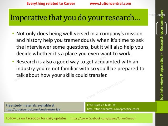 how to research a company for a job